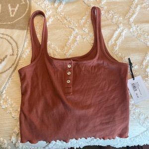 hudson henley ribbed tank NWT